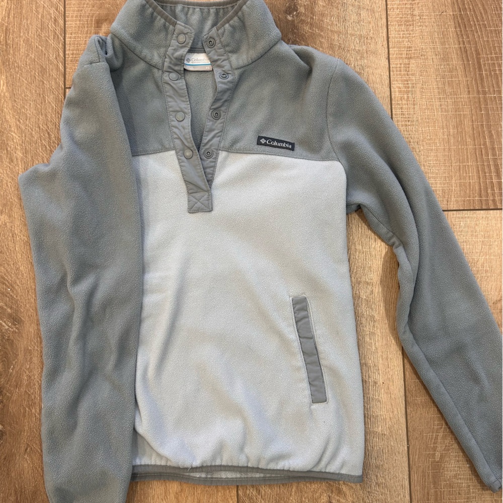 Columbia Two-Tone Gray Fleece Pullover